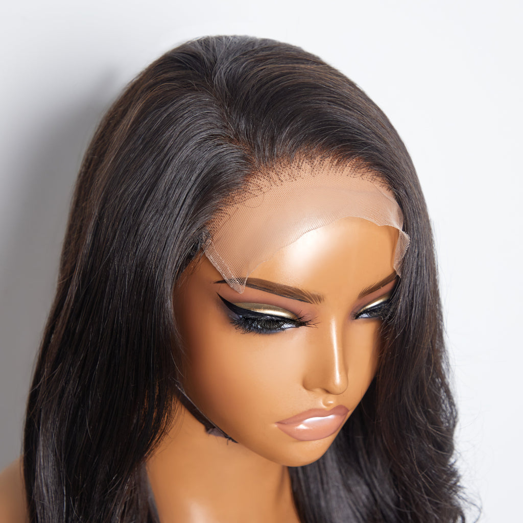 Human Hair 5x5 Glueless Lace Closure Wig Body Wave