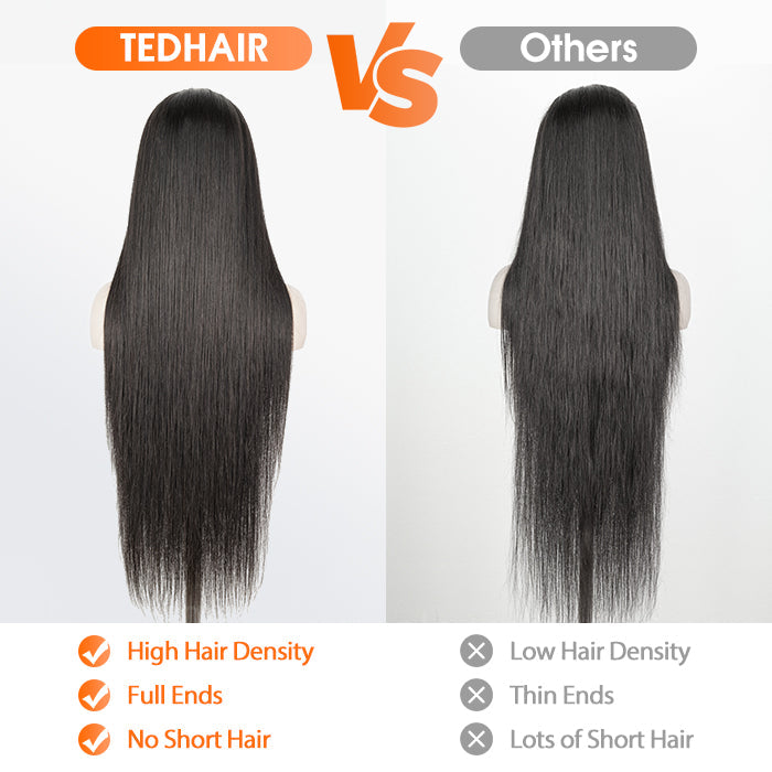 Human Hair 5x5 Glueless Lace Closure Wig Straight