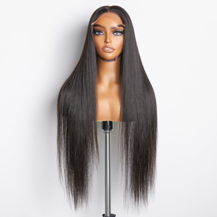Human Hair 5x5 Glueless Lace Closure Wig Straight
