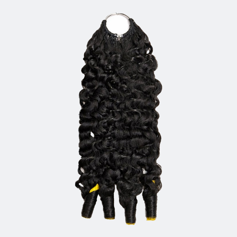 Human Hair Crochet Braids Burmese Curly Knotless