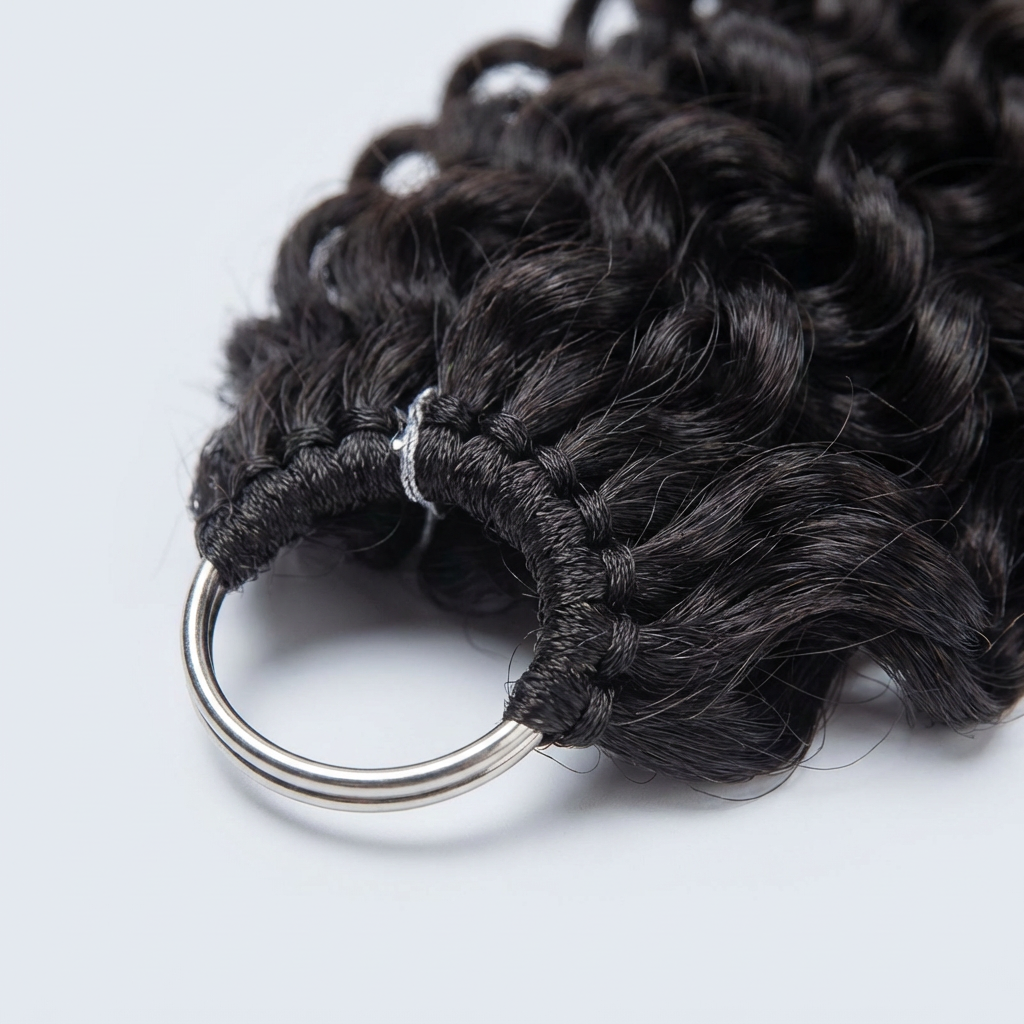 Human Hair Crochet Braids Burmese Curly Knotless