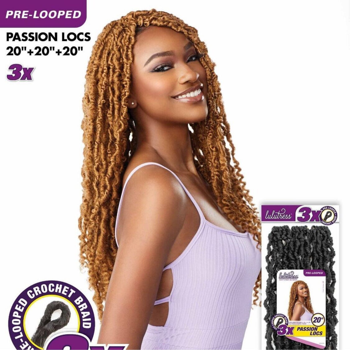 3x LuLutress Passion Locs 20”