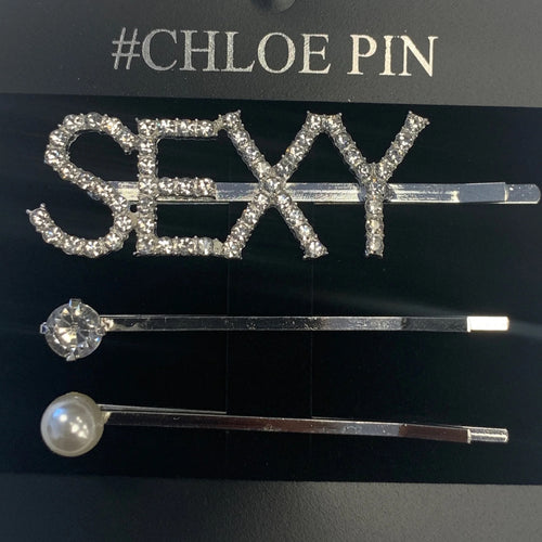 3pc Rhinestone Hair Pin- Chloe Pin